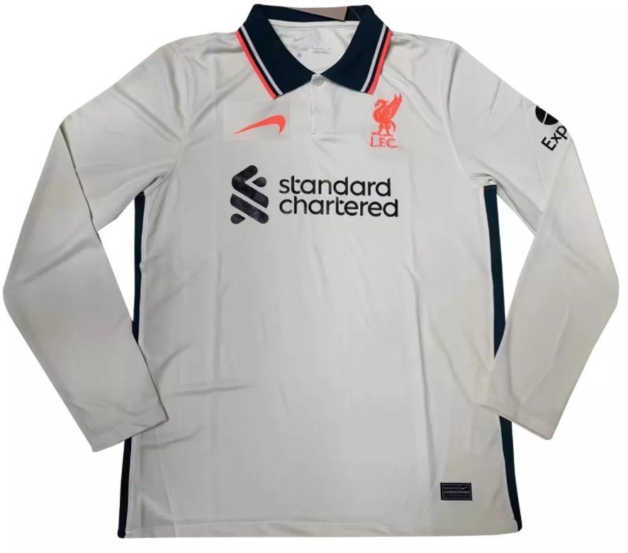 Camisa II Liverpool 2021 2022 Away manga comprida